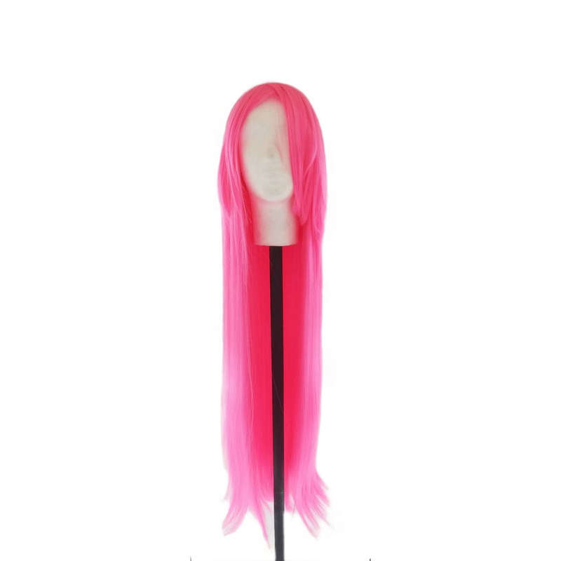 Long-Fringe 100cm Cosplay/Fashion Wig - Neon Pink