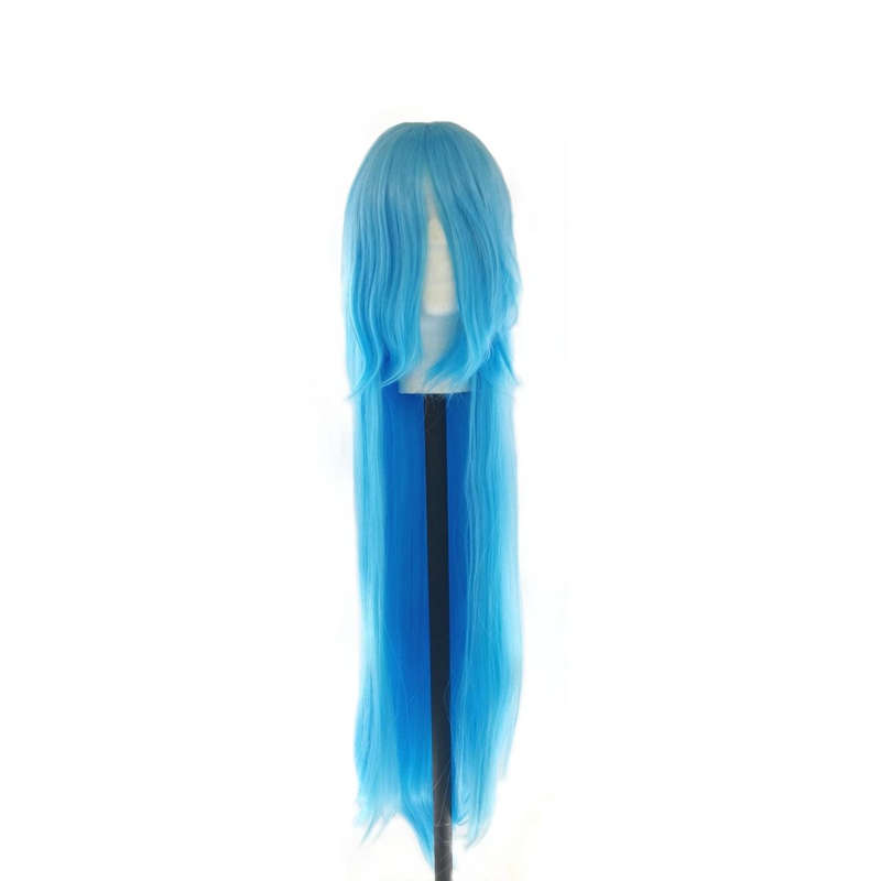 Long-Fringe 100cm Cosplay/Fashion Wig - Sky Blue