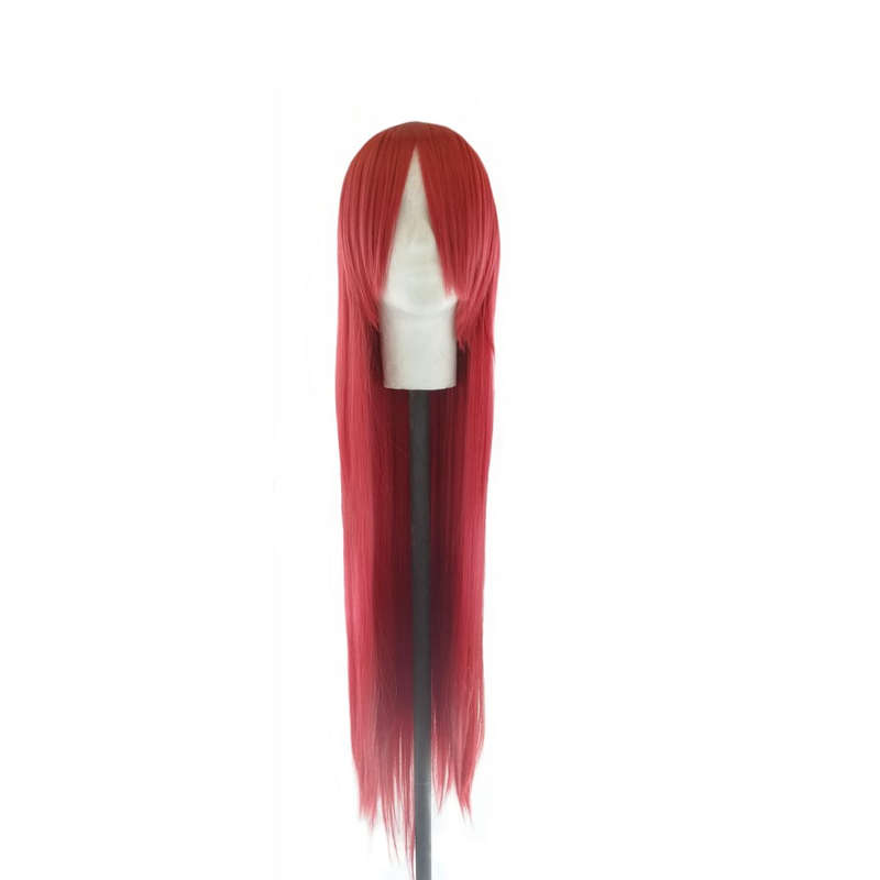 Long-Fringe 100cm Cosplay/Fashion Wig - Wine Red