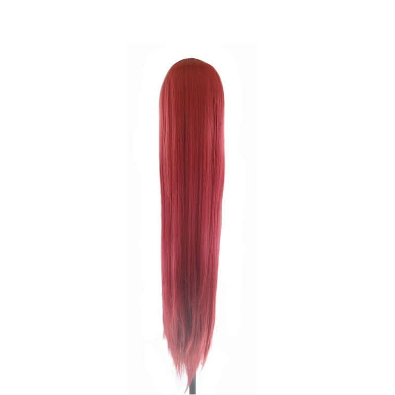 Long-Fringe 100cm Cosplay/Fashion Wig - Wine Red