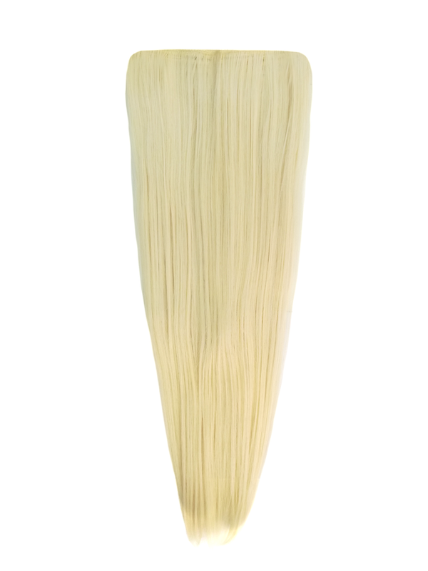 3 Piece 60cm Full Head Clip-on Hair Extensions XXL - T60-613 White blonde mix
