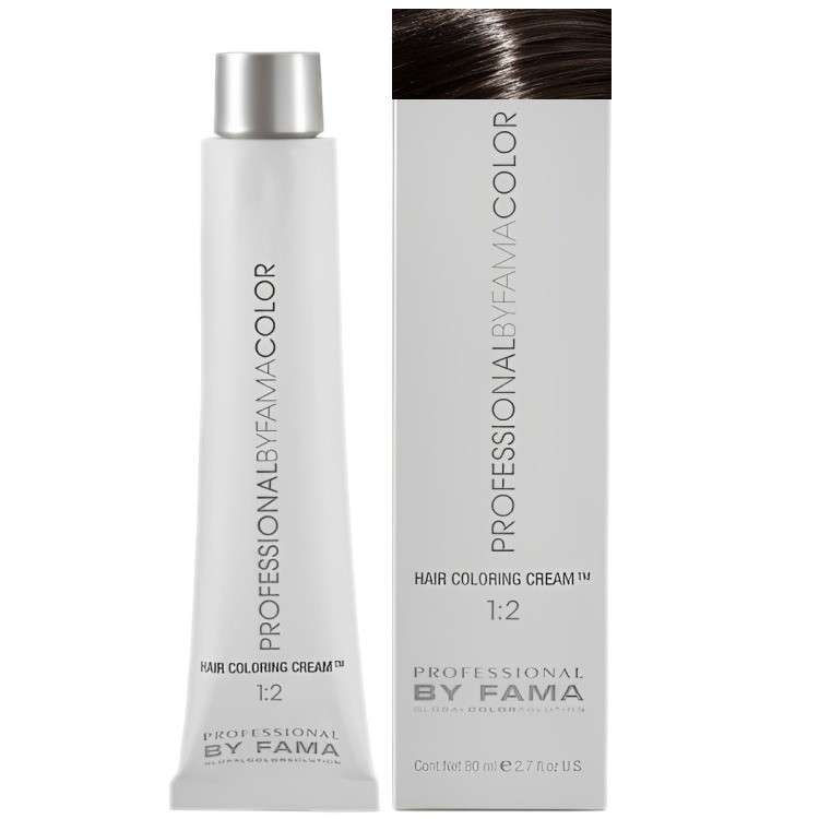 Fama Professional Permanent Hair Dye 80ml + 100ml 20vol developer - 5.1 LIGHT ASH CHESTNUT