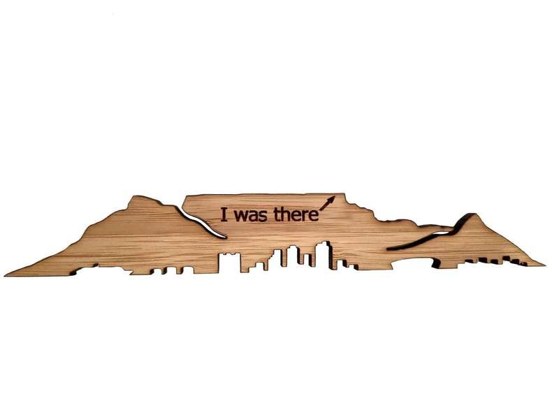 Bamboo Table Mountain Souvenir Magnet "I Was There"