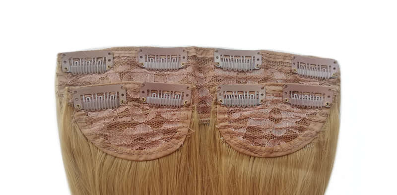 3 Piece 60cm Full Head Clip-on Hair Extensions XXL - 22 Mid-blonde