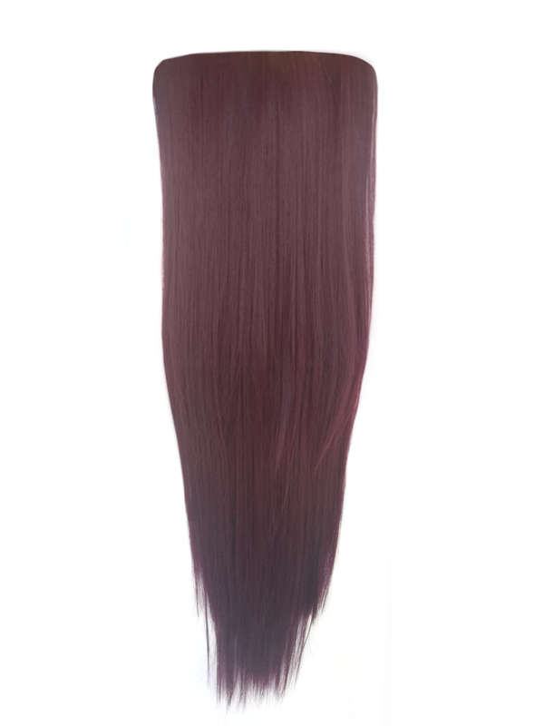 3 Piece 60cm Full Head Clip-on Hair Extensions XXL - 99j Deep plum