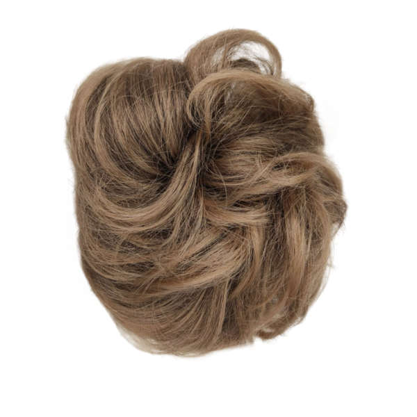Messy Chignon Scrunchie Hair Bun Pony Updo For Women - T9-27 Darker Beige Brown