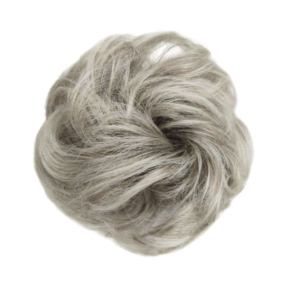 Messy Chignon Scrunchie Hair Bun Pony Updo For Women - T9/88 Ombre Light Brown Blonde Mix