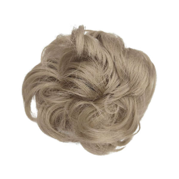 Messy Chignon Scrunchie Hair Bun Pony Updo For Women - 24 Light Blonde