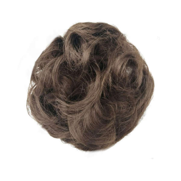 Messy Chignon Scrunchie Hair Bun Pony Updo For Women - 9 Light Beige Brown