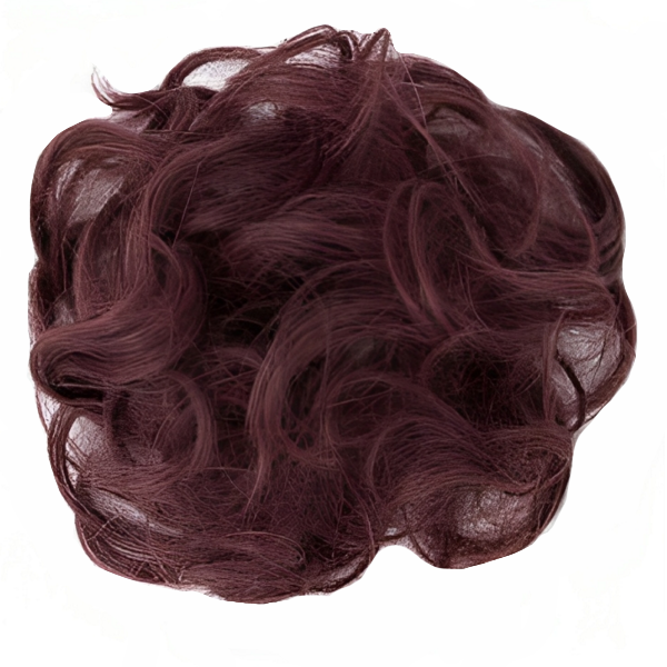 Messy Chignon Scrunchie Hair Bun Pony Updo For Women - Mahogany Brown (33)