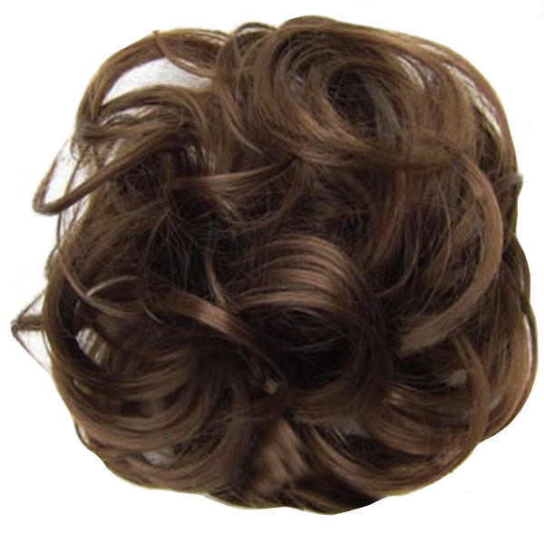 Messy Chignon Scrunchie Hair Bun Pony Updo For Women - Chestnut Brown (6)