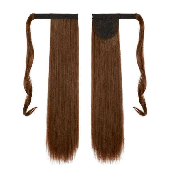 Self-Fastening Wrap Straight Ponytail 55cm - 12 Light golden brown