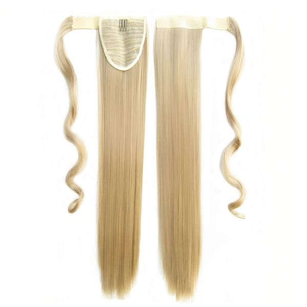 Self-Fastening Wrap Straight Ponytail 55cm - 18 Ash light blonde