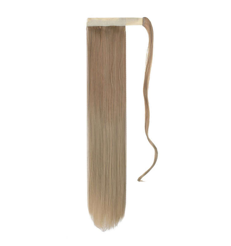 Self-Fastening Wrap Straight Ponytail 55cm - 24-27 Beige Ombre