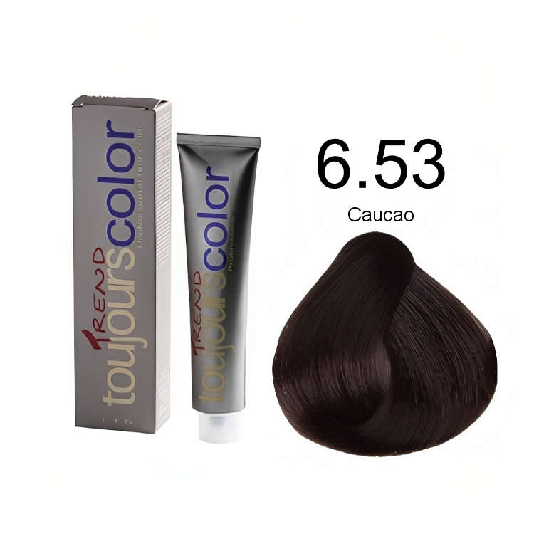 Toujours Trend Permanent Dye 100ml +100ml 20vol Developer - 6.53 Caucao