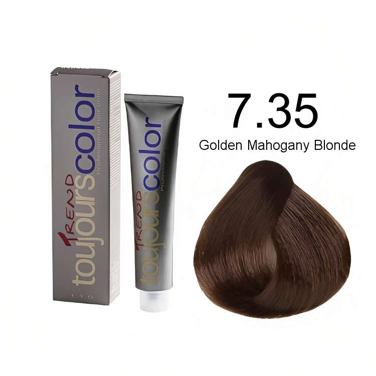 Toujours Trend Permanent Dye 100ml +100ml 20vol Developer - 7.35 Golden Mahogany Blonde