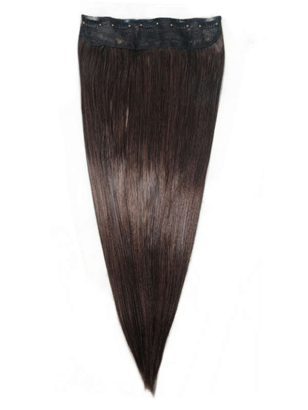 1 Piece Straight 5 Clip Synthetic Hair Extension XXL 60cm - 2-30 Dark Brown Mix