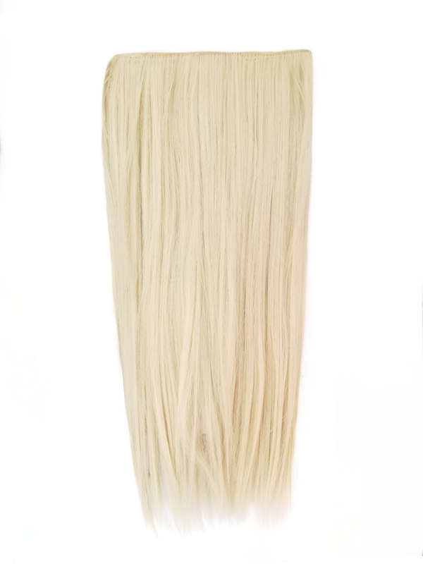 1 Piece Straight 5 Clip Synthetic Hair Extension XXL 60cm - 60-613 Mid-Platinum Blonde
