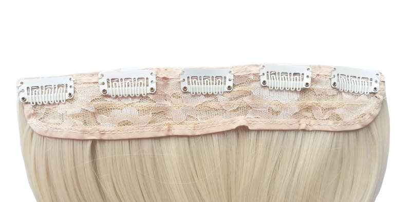 1 Piece Straight 5 Clip Synthetic Hair Extension XXL 60cm - 60-613 Mid-Platinum Blonde