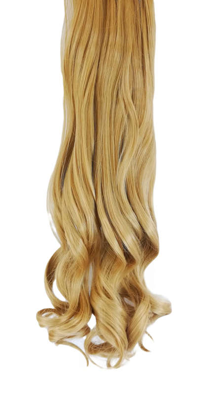 10 Piece Wavy Long 55-60cm Full Head Clip-on Hair Extensions XXL - 24/27 Neutral Honey Blonde