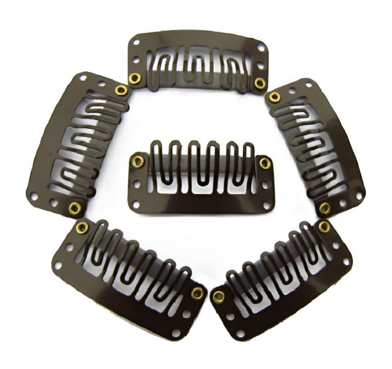 100 Piece Extra Hold Extension Clip Pack - Dark Brown