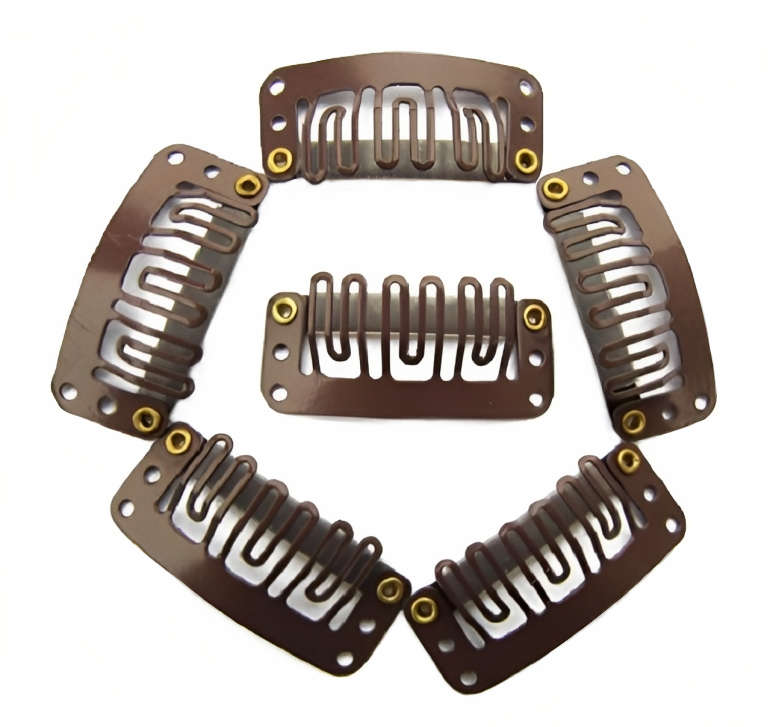 48 Piece Extra Hold Extension Clip Pack - Light Brown