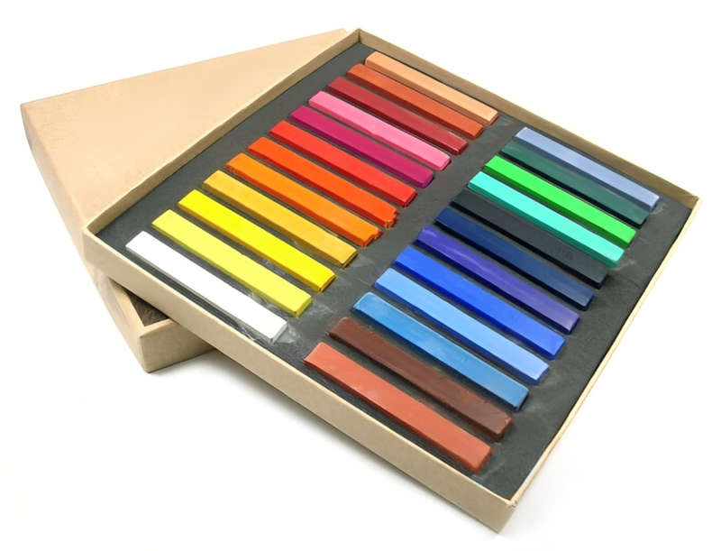 24 Piece Assorted Color Hair Chalk Pack