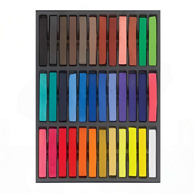 36 Piece Assorted Color Hair Chalk Deluxe Pack