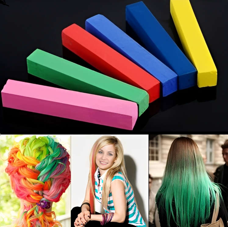 36 Piece Assorted Color Hair Chalk Deluxe Pack
