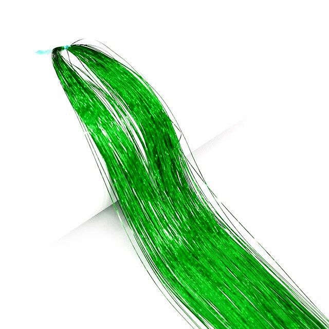 Tie-On Vibrant Hair Tinsel 90cm - 100 Pack - Emerald