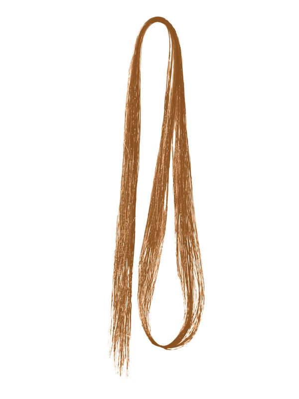 Tie-On Vibrant Hair Tinsel 90cm - 100 Pack - Copper