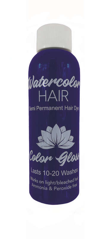 Watercolor Semi-Permanent Liquid Hair Dye 100ml - Ash Blue-Green