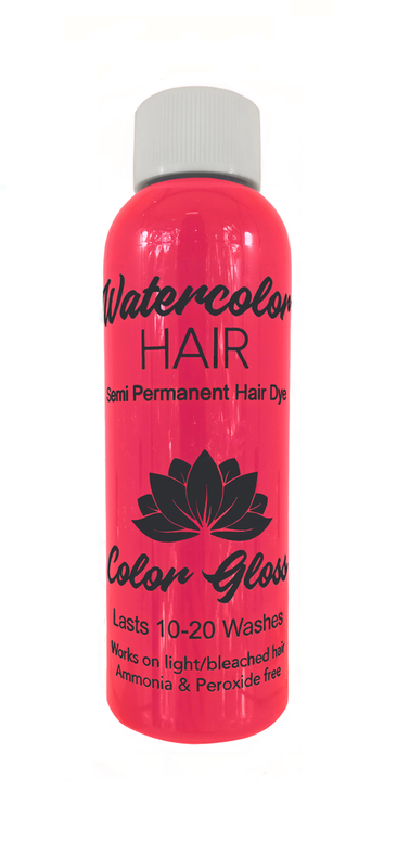Watercolor Semi-Permanent Liquid Hair Dye 100ml - Bubblegum Pink