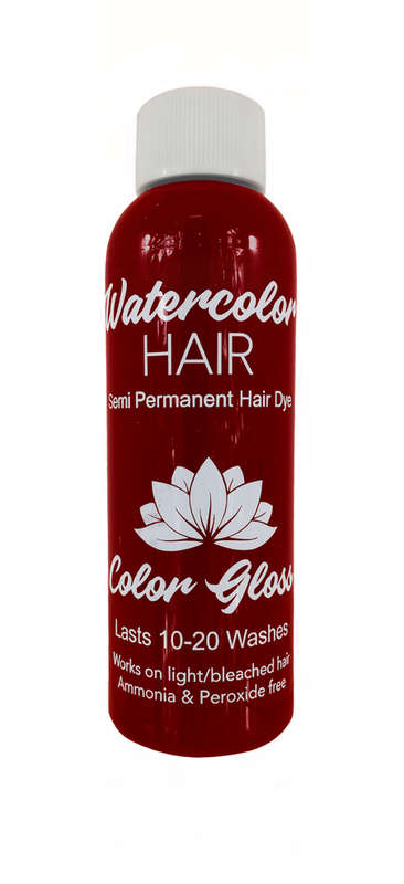 Watercolor Semi-Permanent Liquid Hair Dye 100ml - Cherry Red