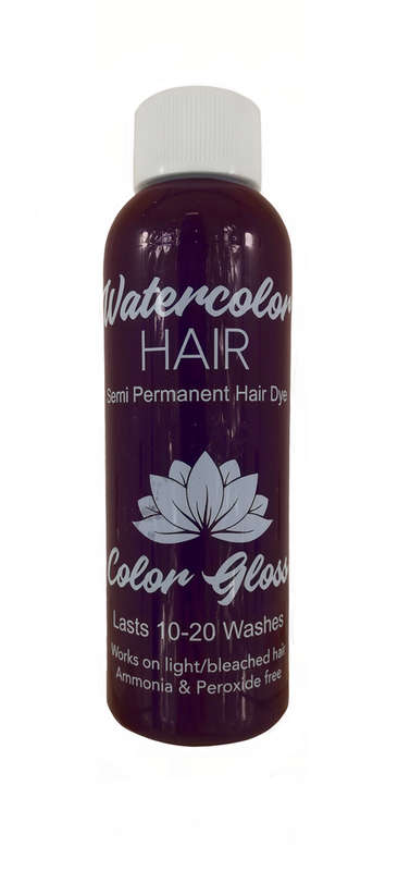 Watercolor Semi-Permanent Liquid Hair Dye 100ml - Dark Plum