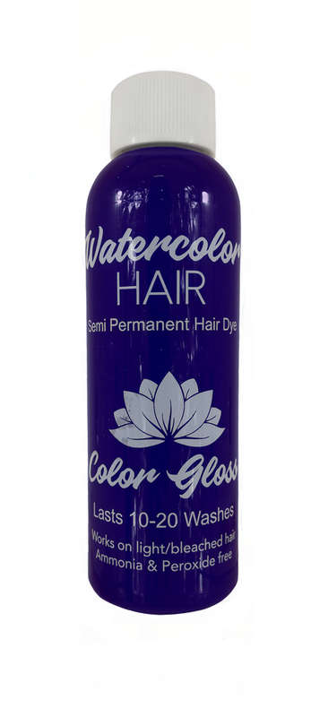 Watercolor Semi-Permanent Liquid Hair Dye 100ml - Diamond Blue