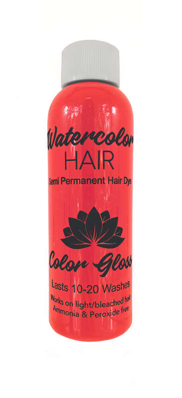 Watercolor Semi-Permanent Liquid Hair Dye 100ml - Flamingo Pink