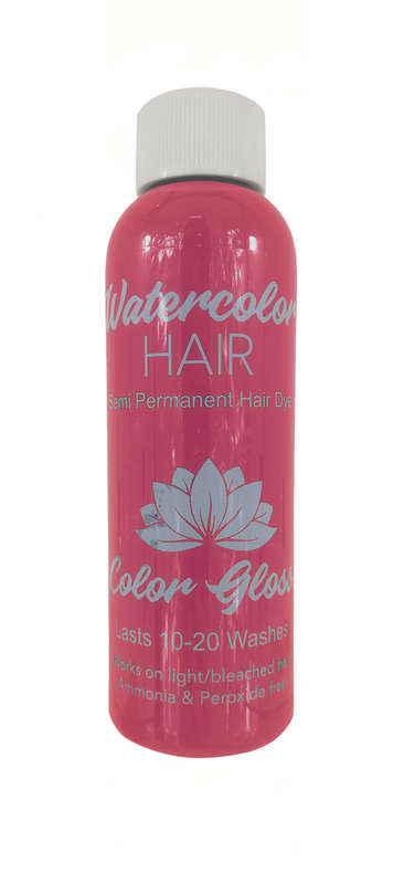 Watercolor Semi-Permanent Liquid Hair Dye 100ml - Ice Pink