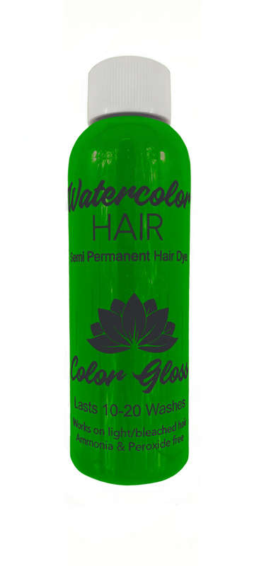 Watercolor Semi-Permanent Liquid Hair Dye 100ml - Light Green