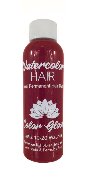 Watercolor Semi-Permanent Liquid Hair Dye 100ml - Metallic Rose Gold