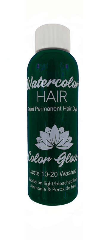 Watercolor Semi-Permanent Liquid Hair Dye 100ml - Pine Green