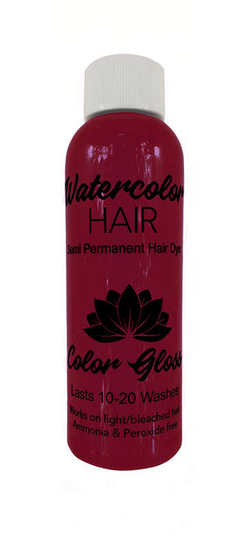 Watercolor Semi-Permanent Liquid Hair Dye 100ml - Ruby Rose