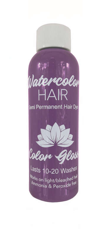 Watercolor Semi-Permanent Liquid Hair Dye 100ml - Silver Lavender