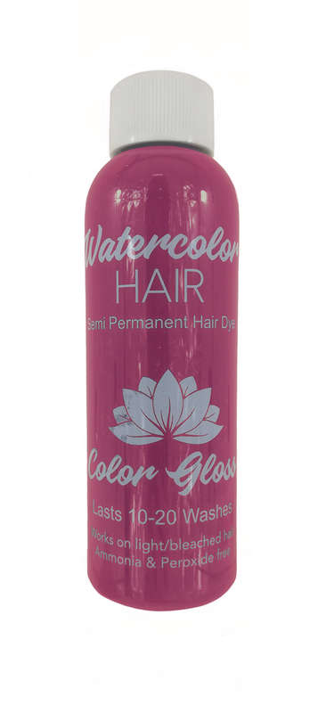 Watercolor Semi-Permanent Liquid Hair Dye 100ml - Silver Pink