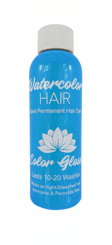 Watercolor Semi-Permanent Liquid Hair Dye 100ml - Sky Blue