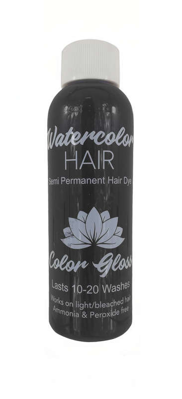 Watercolor Semi-Permanent Liquid Hair Dye 100ml - Steel Gray