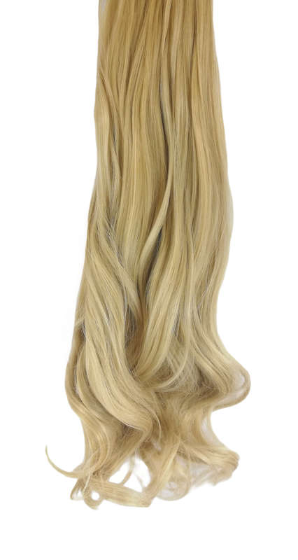 10 Piece Wavy Long 55-60cm Full Head Clip-on Hair Extensions XXL - 22M60 Light Beige Blonde mix