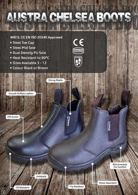 Pinnacle AUSTRA CHELSEA Boots Black (STC & SMS)