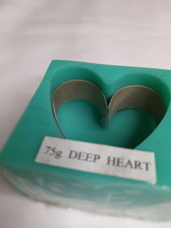 Deep Heart Silicone Mould - 83g