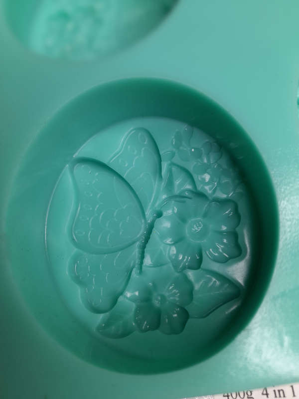 4 Cavity Butterfly Garden Silicone Mould - 134g